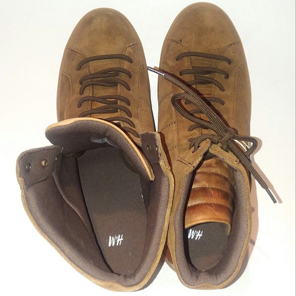 #19 NEW H&M Real Suede Brown Chukka Boots main image 8